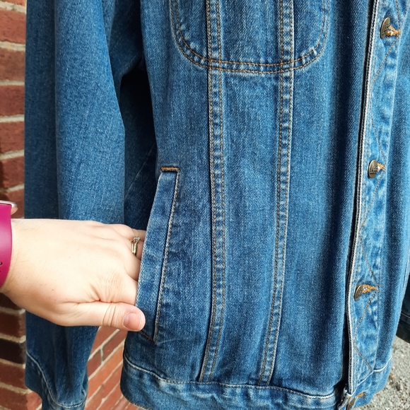 Lee Vintage 90's Denim Trucker Jacket Unisex Spring Blogger - Picture 5 of 12